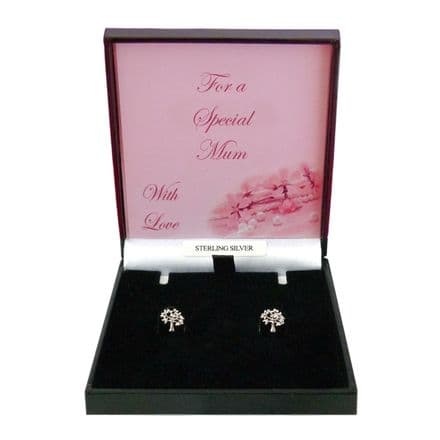 Silver Tree of Life Earrings, Gift Boxed for Mum, Nanny, Daughter, Granddaughter, Niece etc