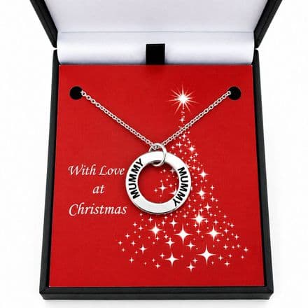Stamped Christmas Necklace for Mummy