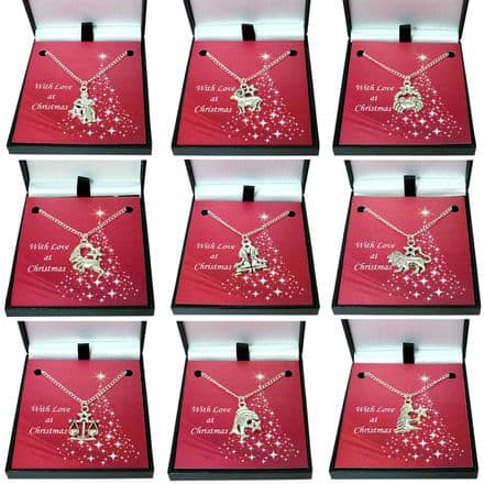 Star Sign Necklace in Christmas Gift Box