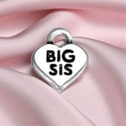Sterling Silver Big Sis Charm