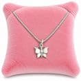 Sterling Silver Necklace for Christmas with Butterfly Pendant | Jewels 4 Girls