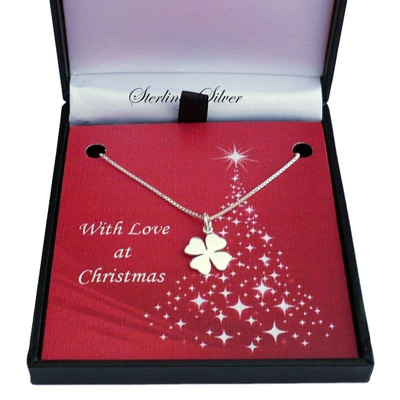 Sterling Silver Necklace for Christmas with Open Butterfly Pendant | Jewels 4 Girls