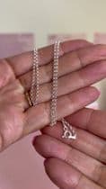Sterling silver rolo chain, necklace, in various lengths
