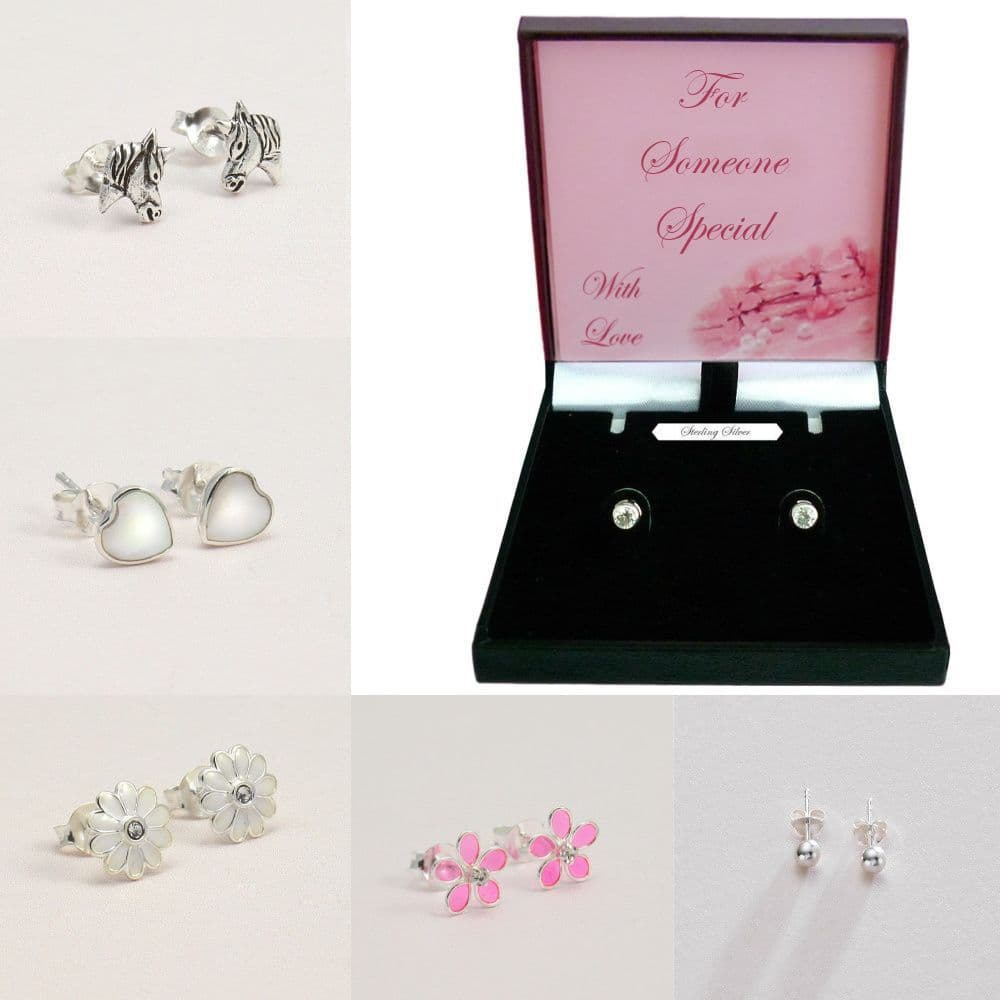 Gift for Special Teacher, Sterling Silver Earrings Jewels Girls