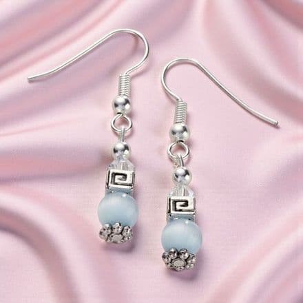 Tibetan Cube Earrings, Many Colours