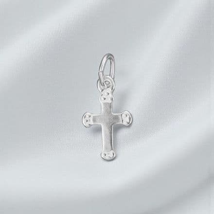 Tiny Silver Cross Charm