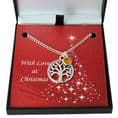 Tree of Life Necklace with Birthstone in Christmas Gift Box | Jewels 4 Girls