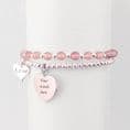 Two Stacking Bracelets. Silver Beads, Choice of Stones, Charm & Engraving | Jewels 4 Girls