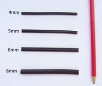 5 mm Rolled leather half check collars