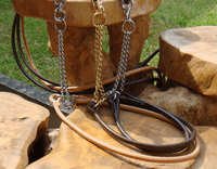 6mm English Rolled Leather Combi  Show-Set Lead - Half Check