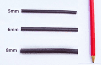 6mm English Rolled Leather Combi  Show-Set Lead - Half Check