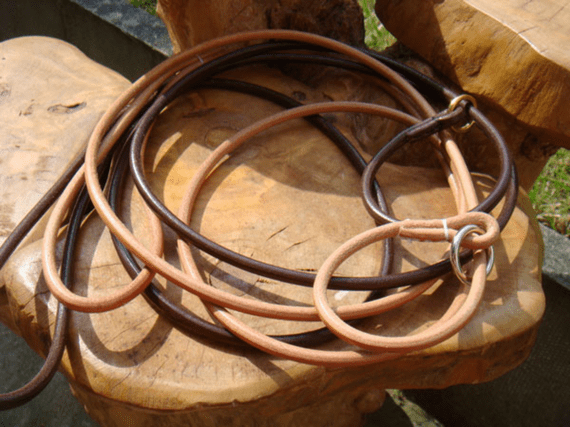 6MM  Rolled English Leather Slip Show Lead