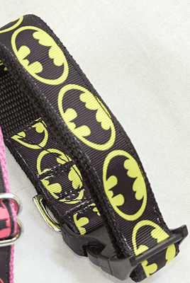 Batman Black & Yellow  Nylon Collar