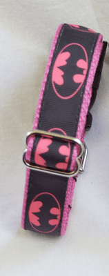 Batman Pink Nylon Collar