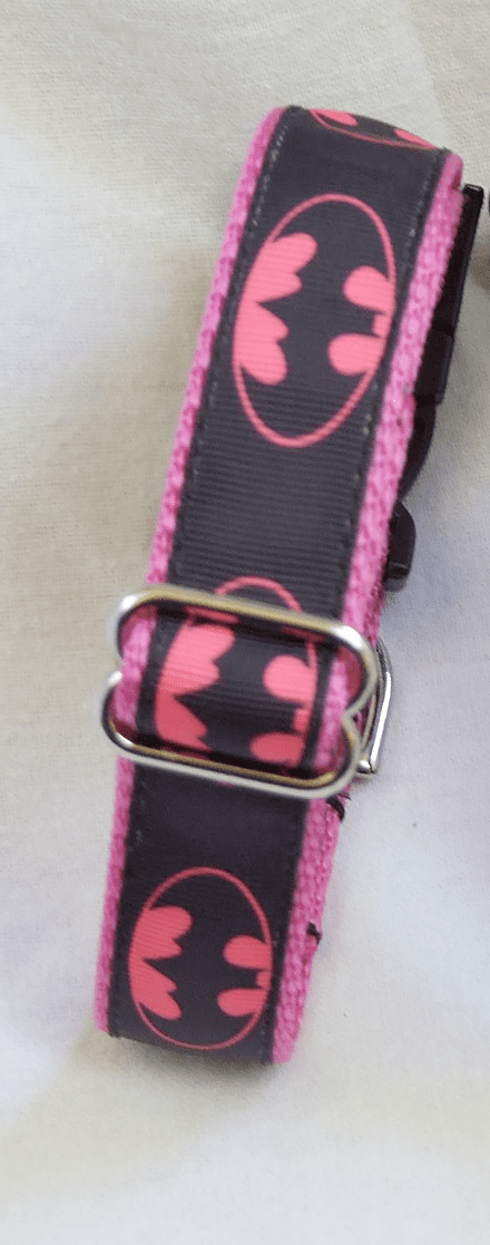 Batman Pink Nylon Collar