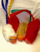 BUNGEE CHUCKIT ULTRA BALL WITH SHEEPSKIN