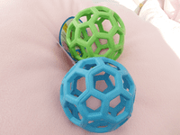 Bungee  Hol-ee Roll Ball Small with  Sheepskin Tail Made By Jewlnick Leather