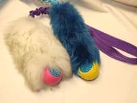 BUNGEE JW GRASS BALL WITH SHEEEP SKIN TUGS Made By Jewlnick Leather