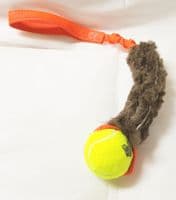 BUNGEE TENNIS BALL WITH  SHORT SHEEPSKIN