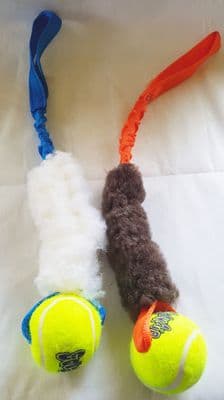 BUNGEE TENNIS BALL WITH  SHORT SHEEPSKIN