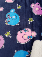 cuddle fleece super soft Blue Elephant DOGS / CAT BLANKETS
