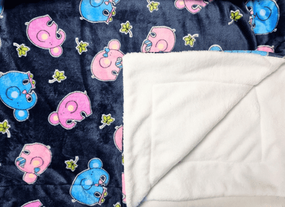 cuddle fleece super soft Blue Elephant DOGS / CAT BLANKETS