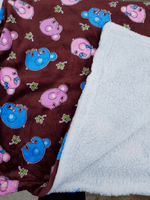 Cuddle fleece super soft BROWN ELEPHANT dogs/ cat blankets