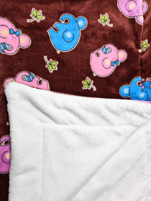 Cuddle fleece super soft BROWN ELEPHANT dogs/ cat blankets