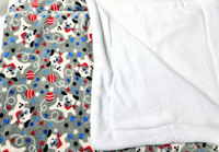 Cuddle fleece  super soft GREY DOG / BALL Dog / Cat blanket