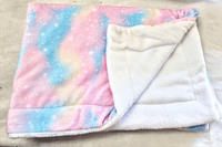 Cuddle fleece super soft Pastel Fantasy Sky  dog / cat blanket