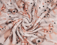 Cuddle fleece super soft woodland babies  dog / cat blanket