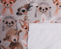 Cuddle fleece super soft woodland babies  dog / cat blanket