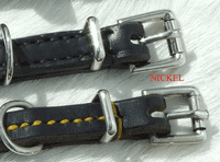 English brush leather lined whippet / Greyhound  martingale collar