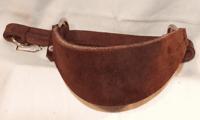 English Brushed leather martingale collars