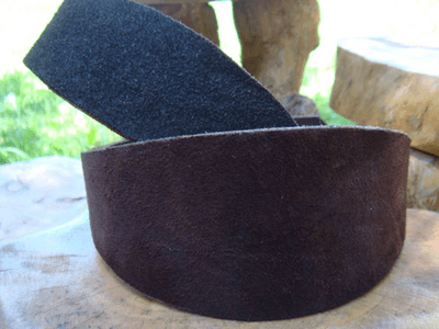 ENGLISH Brushed leather whippet  / Greyhound collars