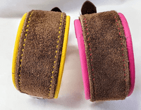 English bushed leather lined collars