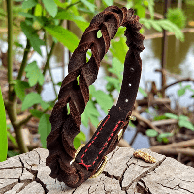 English Leather  Twist Dog Collar (Claytons)