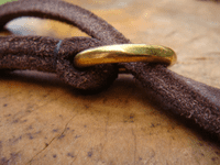 English leather whippet / greyhound martingale collars