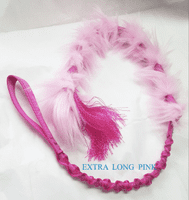 FAUX  FUR LONG BUNGEE TUGS