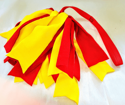 Fleece Dog Mop Toys with Cushion Webbing Handle