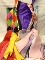 FLEECE MOP TREAT BAG CUSHION WEBBING HANDLE