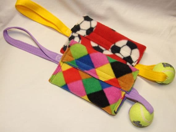 FLEECE TREAT BAG with ball