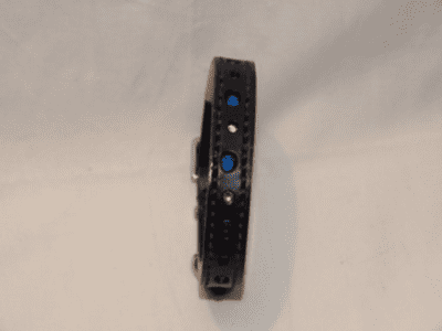 Hand-Made BLACK Bridle Leather Collar - 5/8