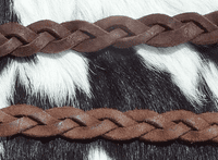 Hand-Made English Brushed Leather Secret platt Dog Collar