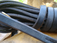 Hand-Made  English Herefordshire  Leather Dog Tracking Line