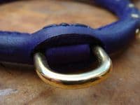 Hand-Made Leather Akita Dog Collar with Studs