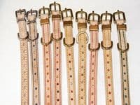 Hand-Made NATURAL Leather Bridle Collar - 1/2