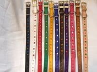 Hand-Made NATURAL Leather Bridle Collar - 5/8