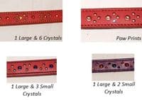 Hand-Made RED Leather Bridle Collar - 1