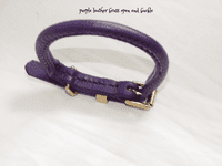 Hand stitched Rolled Leather Dog Collars